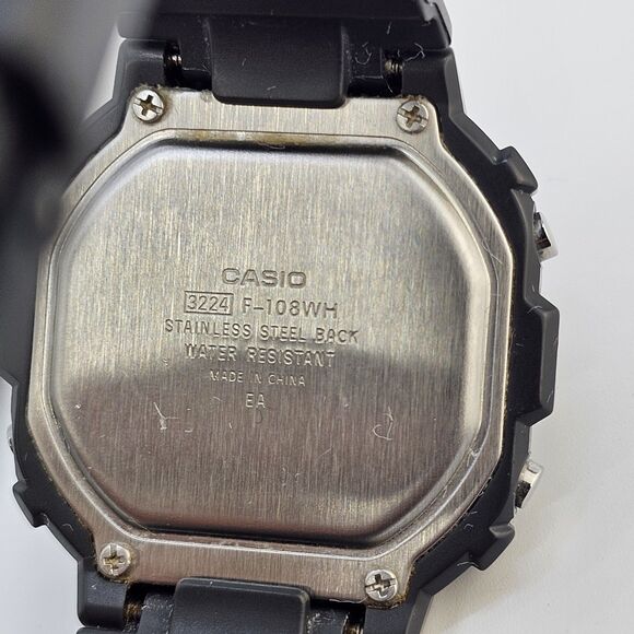 Casio Digital Sport Watch Men 42MM Black Case Black Plastic Bands - Picture 7 of 15